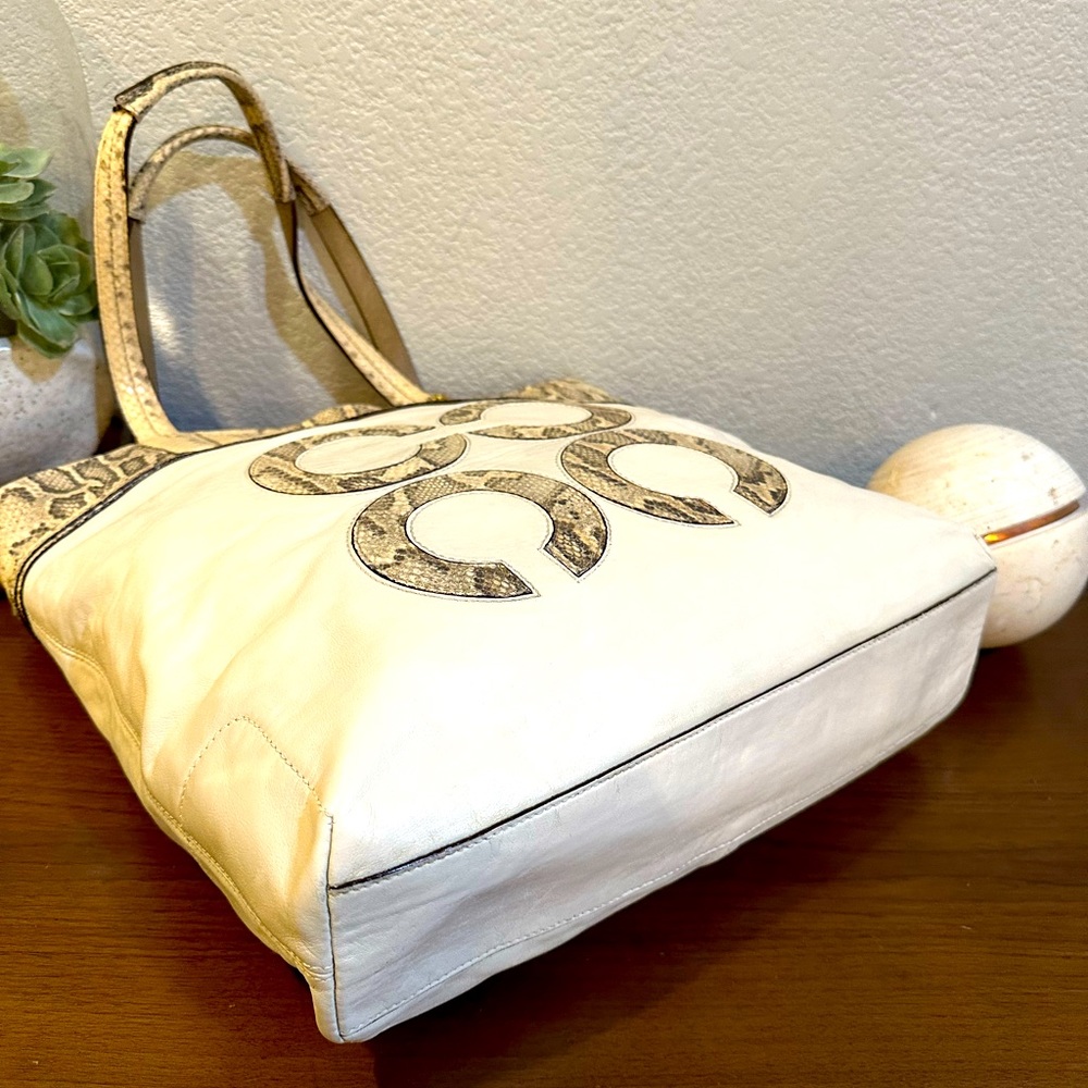 Vintage Coach Audrey Python North South Tote Bag/Shoulder Bag - 17043 - Picture 11 of 16